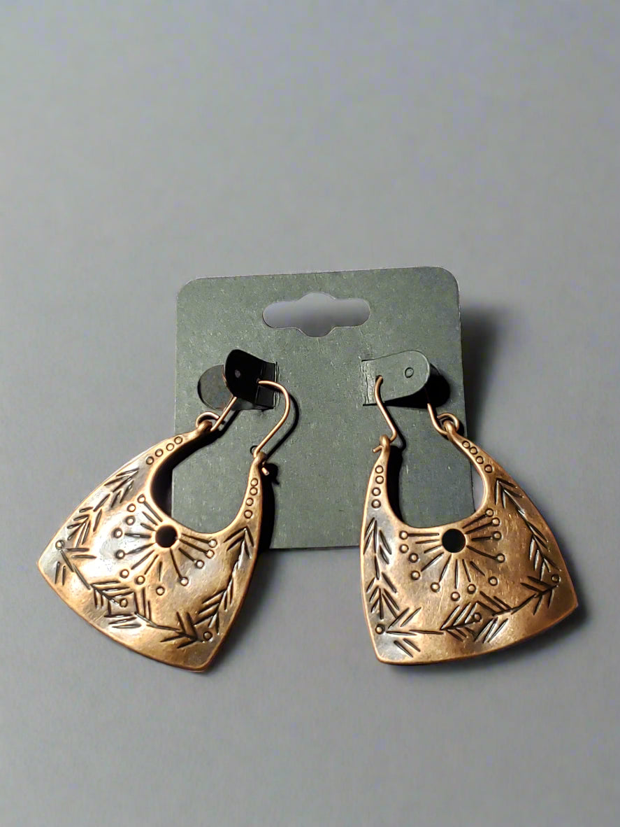 Antique Copper  Earrings