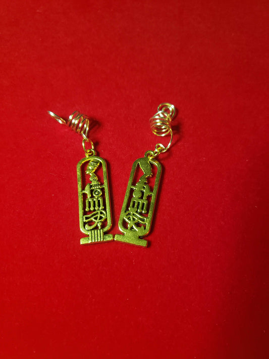 Brass Nefertiti Hair Jewelry