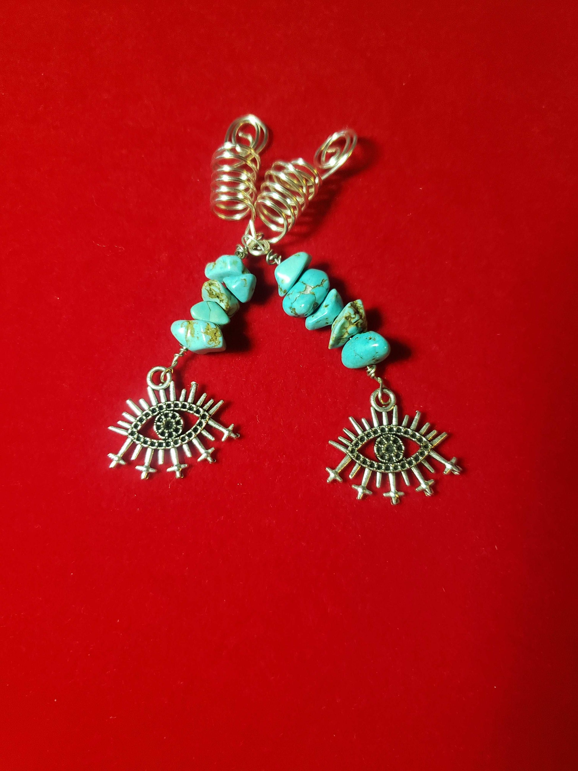 Turquoise Crystal hair Jewelry