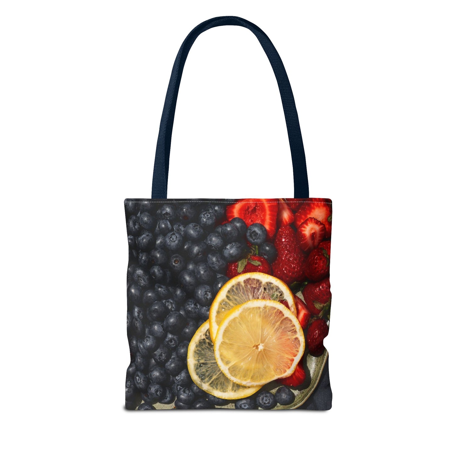 Colorful Fruit Print Tote Bag - Fresh & Fun for Everyday Use