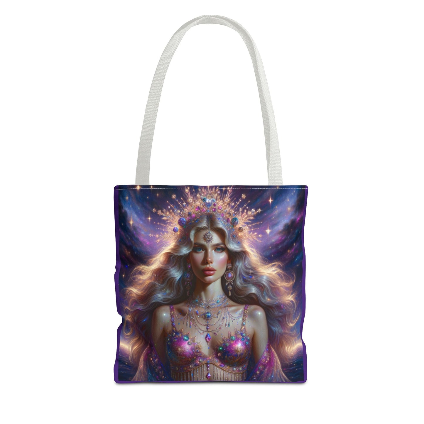 Bohemian Goddess Tote Bag - Colorful Magical Art Design