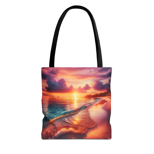 Sunset Beach Tote Bag - Perfect for Summer Outings and Travel