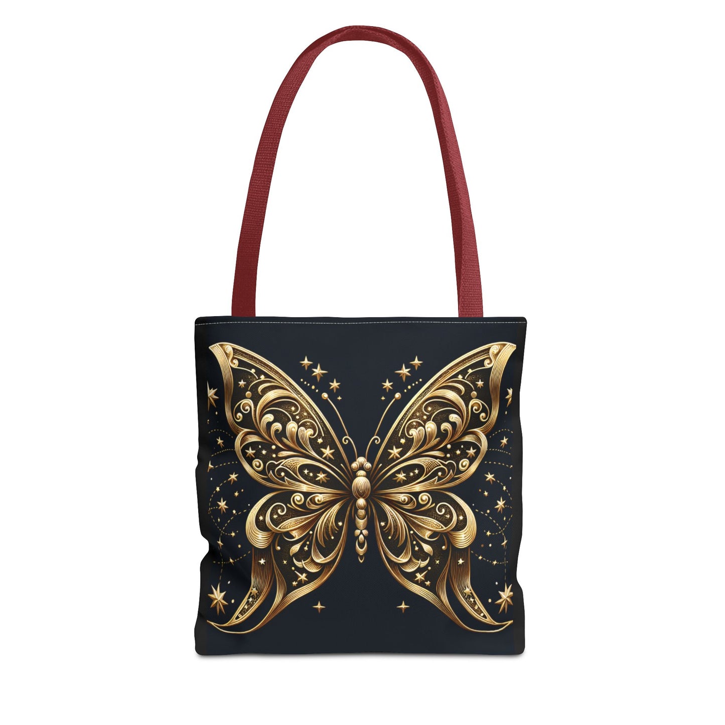 Elegant Golden Butterfly Tote Bag - Perfect for Nature Lovers and Everyday Use