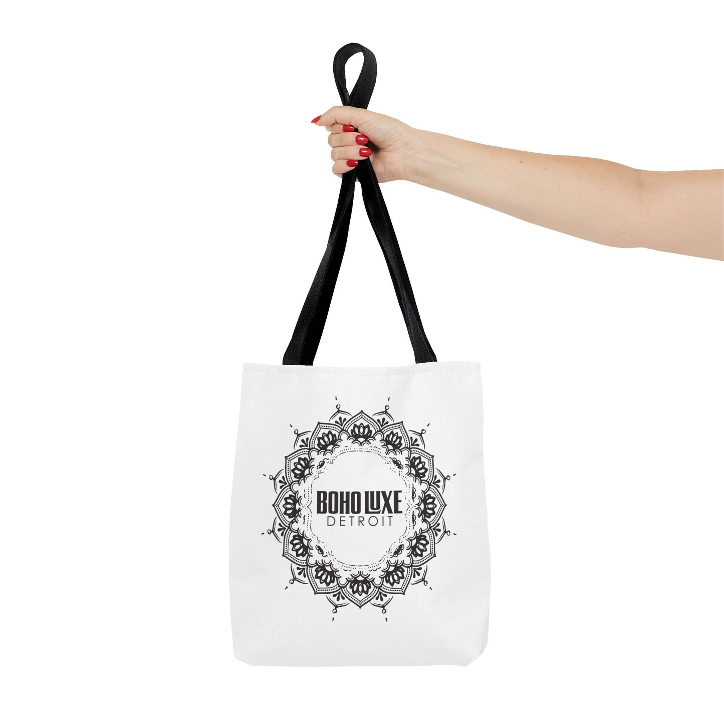 Boho Luxe Tote Bag - Stylish and Eco-Friendly Monochrome Design for Everyday Use