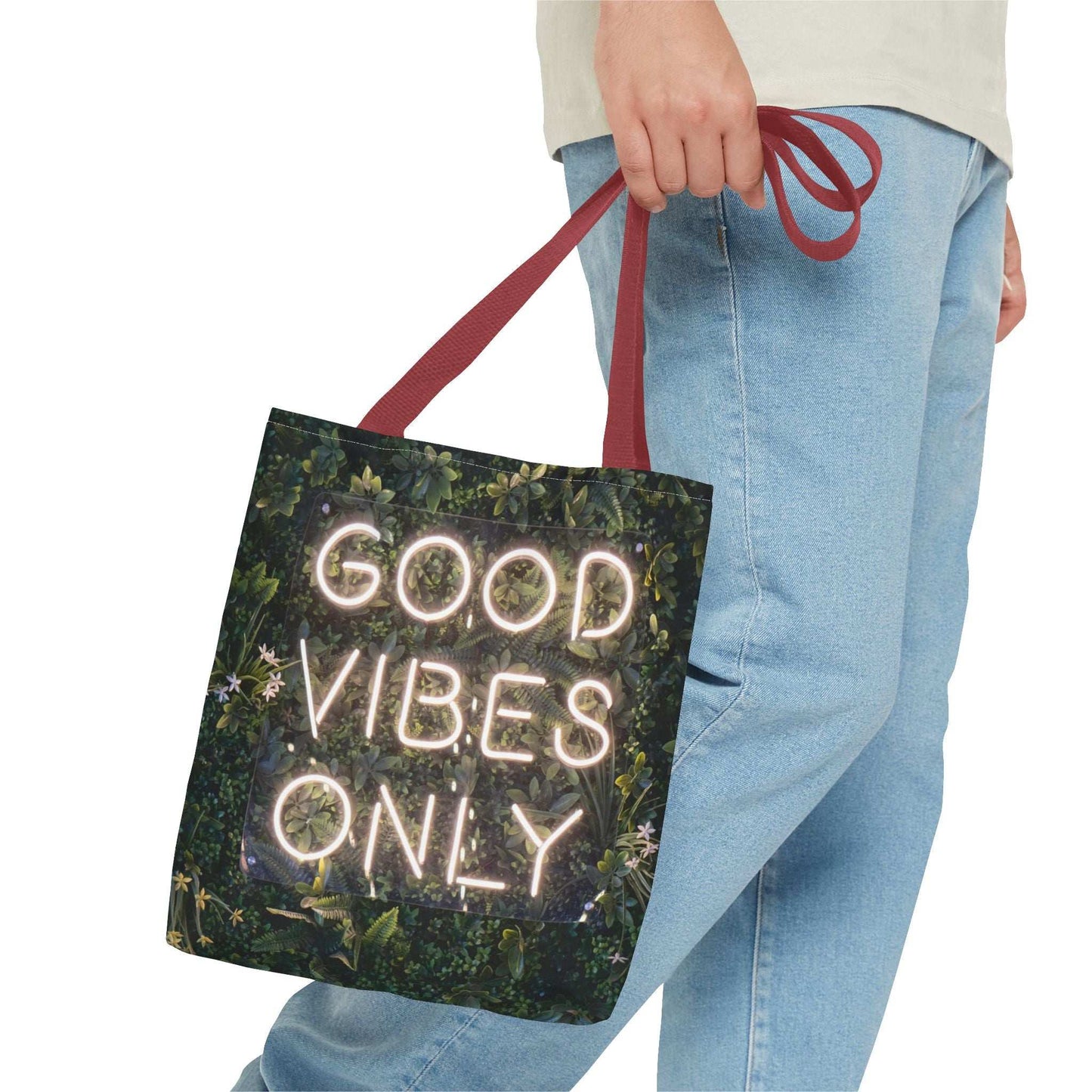 Good Vibes Only Tote Bag - Stylish Eco-Friendly Carryall for Positive Energy