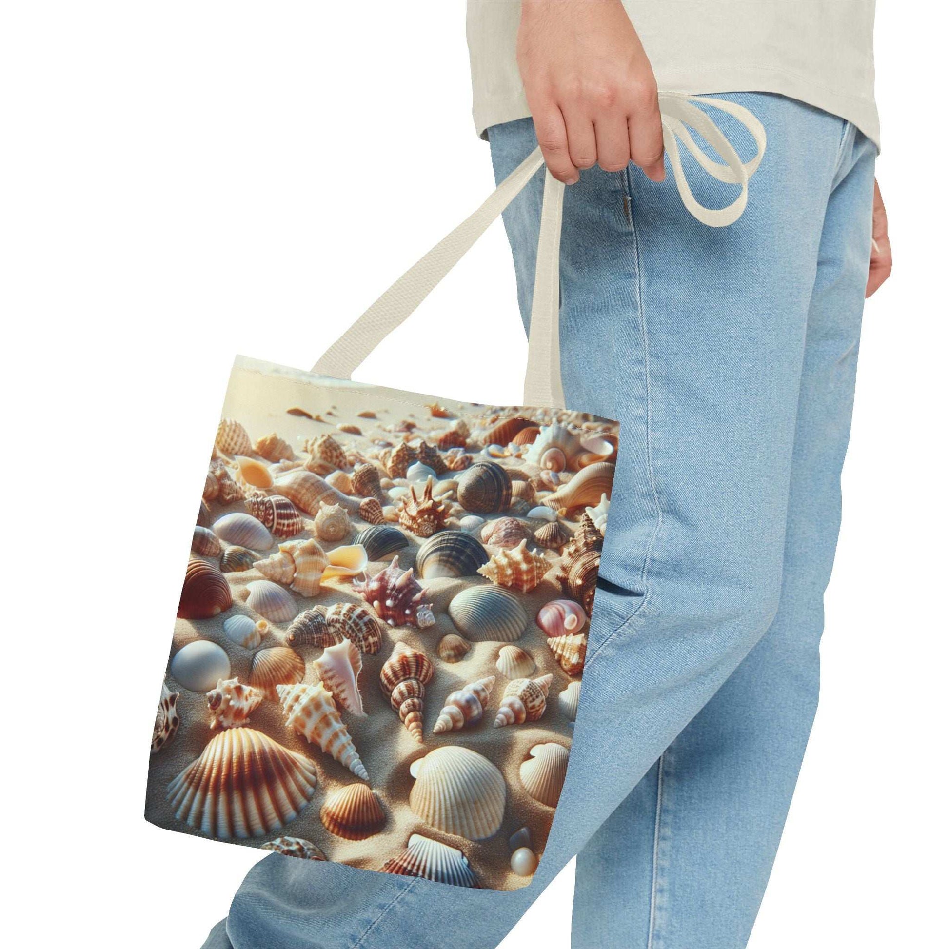 Beach Shells Tote Bag – Ocean-Inspired Canvas Bag for Summer Adventures