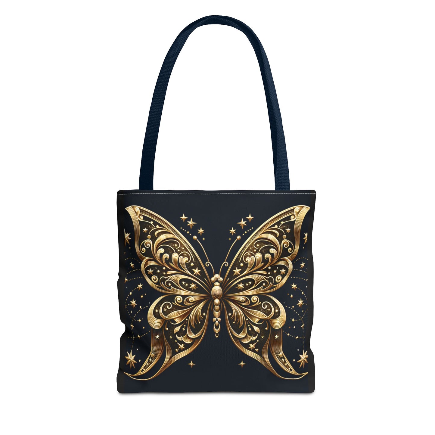 Elegant Golden Butterfly Tote Bag - Perfect for Nature Lovers and Everyday Use