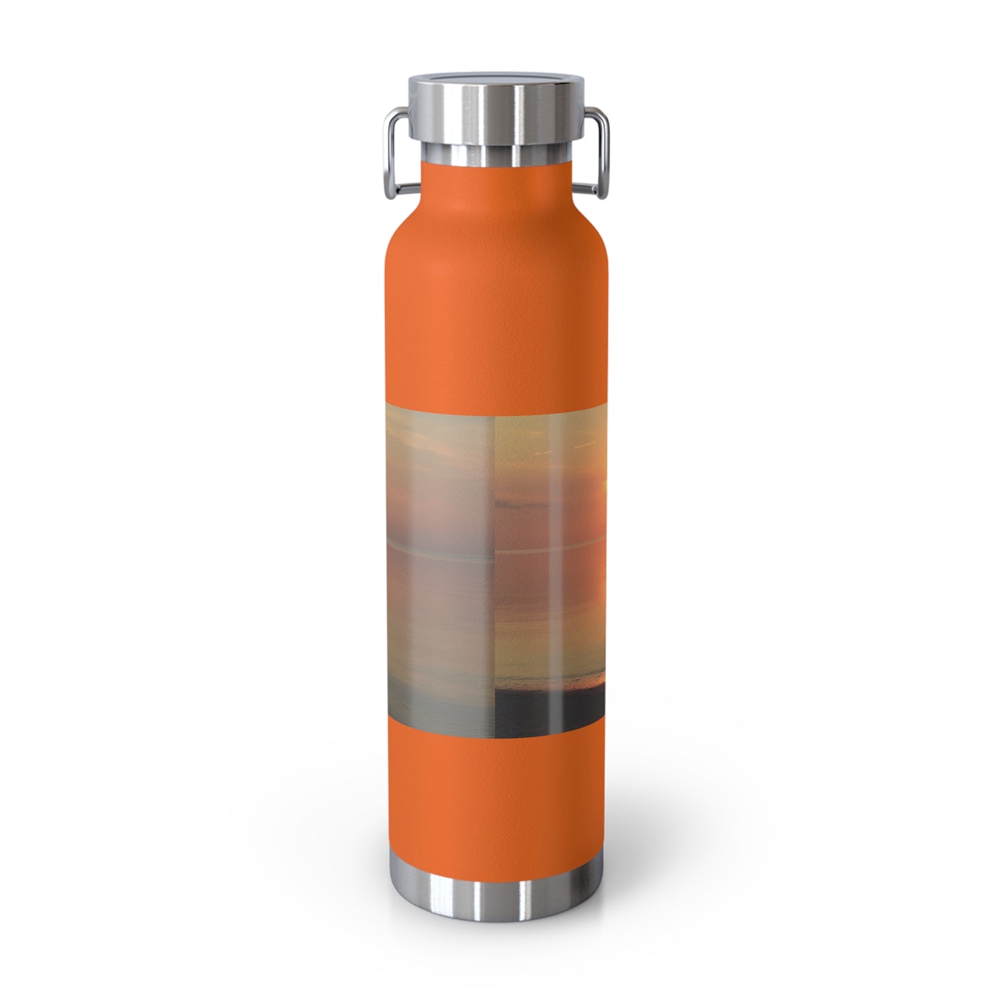 Yoga-Inspired Copper Insulated Water Bottle - 22oz - Eco-Friendly Travel Companion