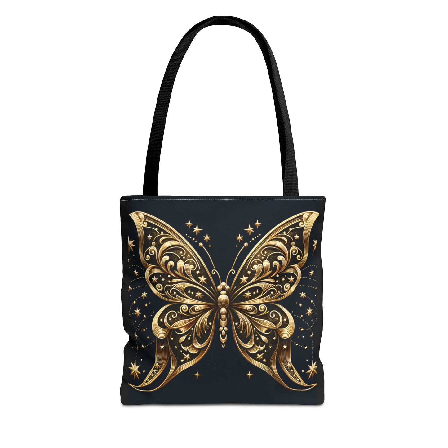 Elegant Golden Butterfly Tote Bag - Perfect for Nature Lovers and Everyday Use