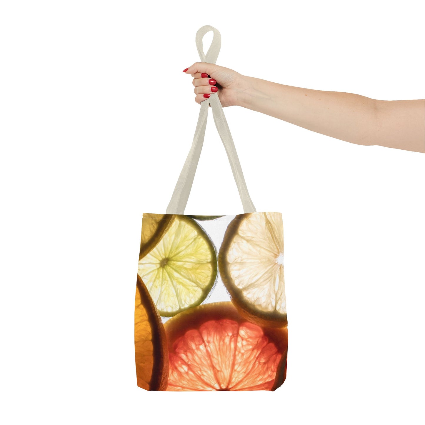 Colorful Citrus Fruits Tote Bag - Eco-Friendly Shopping Tote for Fruit Lovers