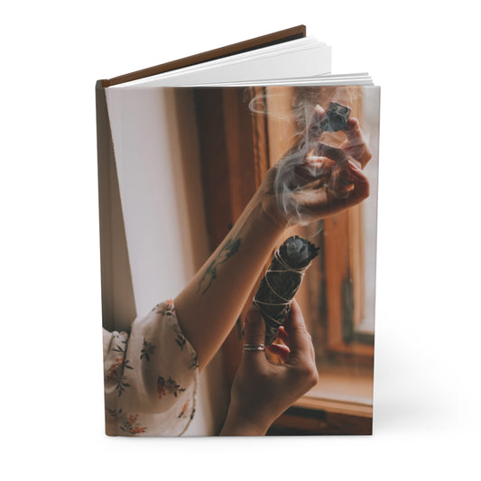 Smudging Ritual Hardcover Journal - Earthy Matte Finish for Mindfulness and Reflection