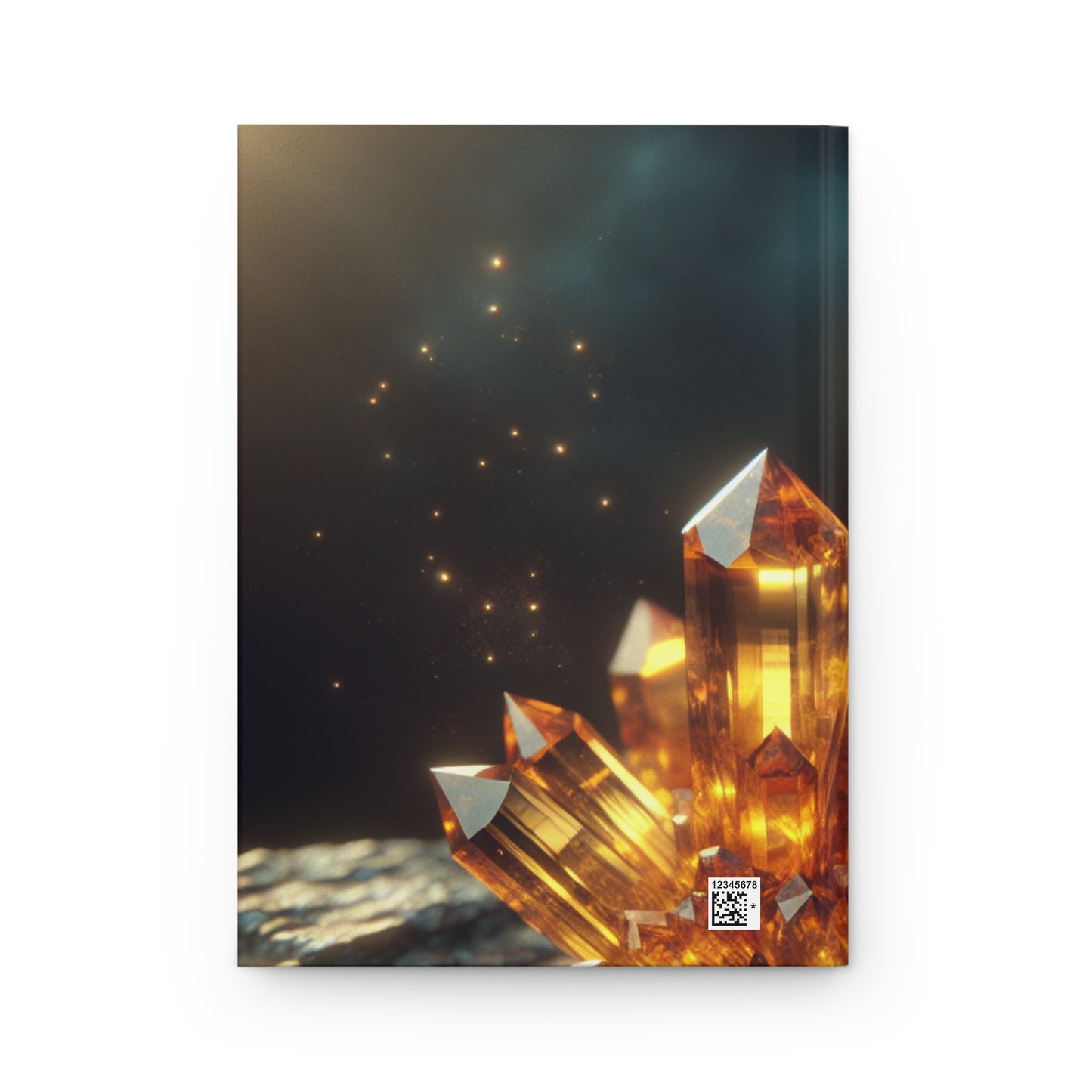 Amber Crystal Hardcover Journal - Perfect for Writers and Dreamers