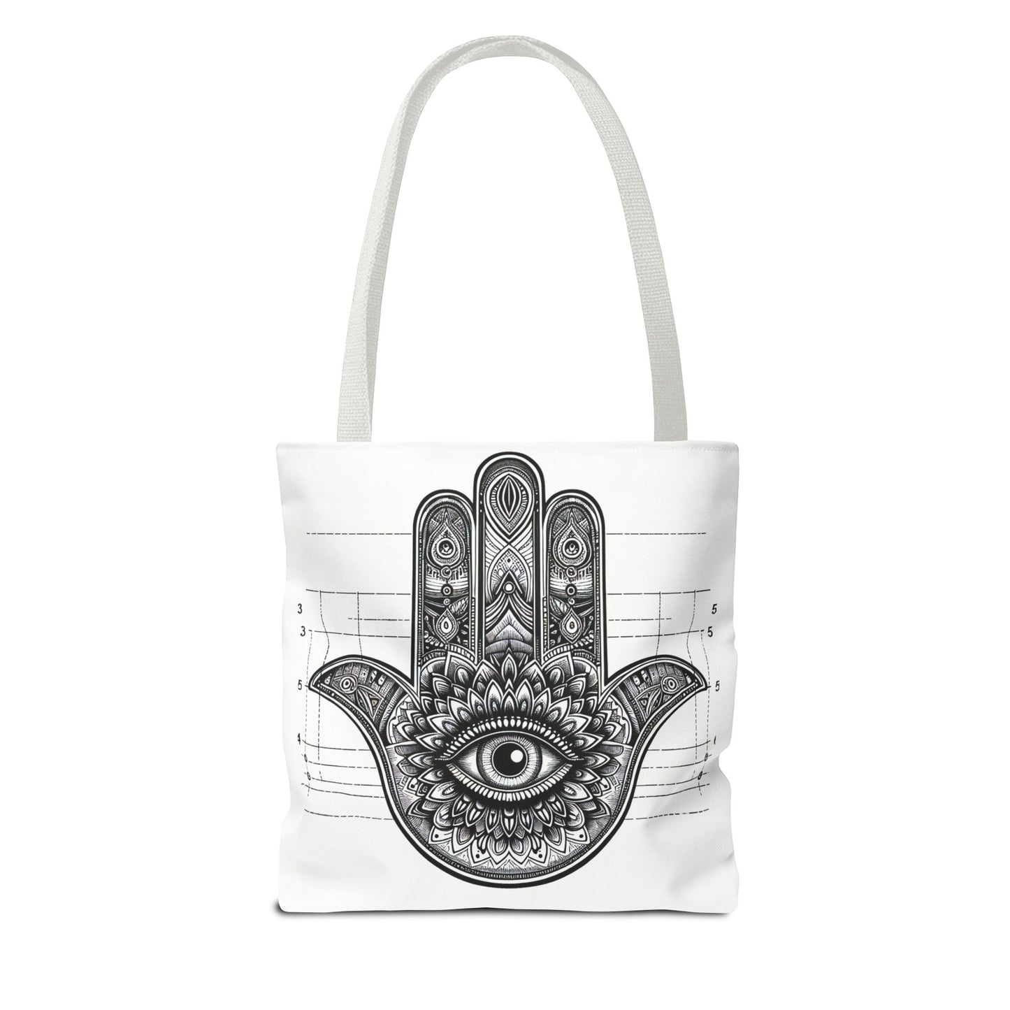 Mystical Boho Hand Tote Bag - Eye Design for Spiritual Travelers