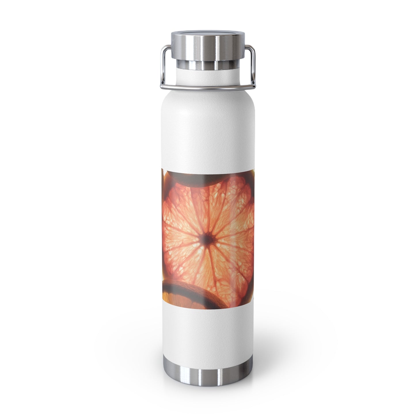 Citrus Slice Copper Insulated Water Bottle - 22oz