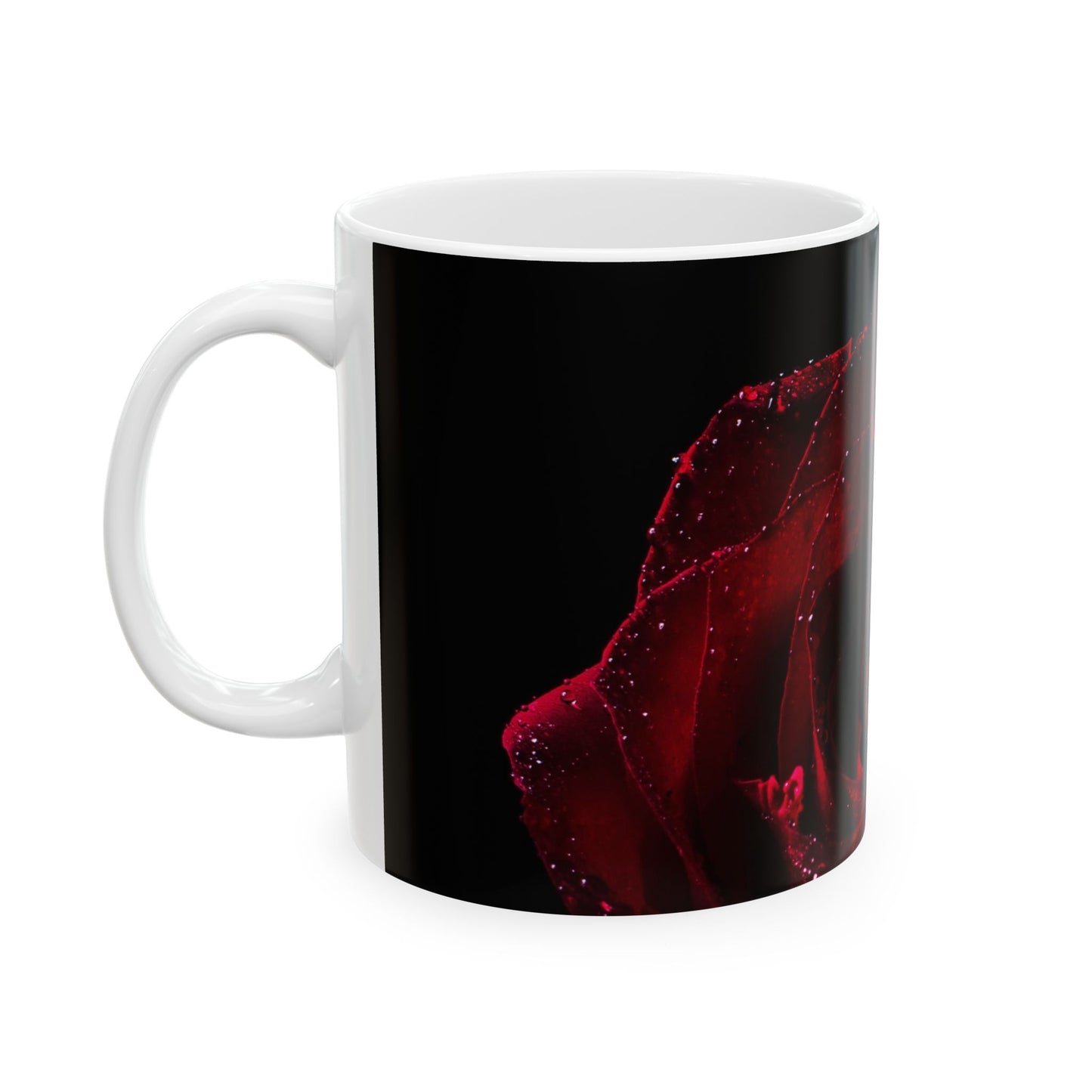 Elegant Rose Design Ceramic Mug – Perfect Gift for Romantic Occasions