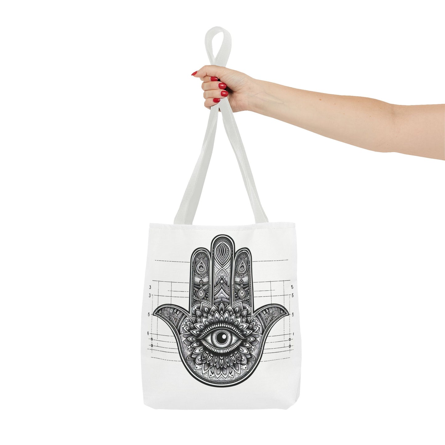 Mystical Boho Hand Tote Bag - Eye Design for Spiritual Travelers