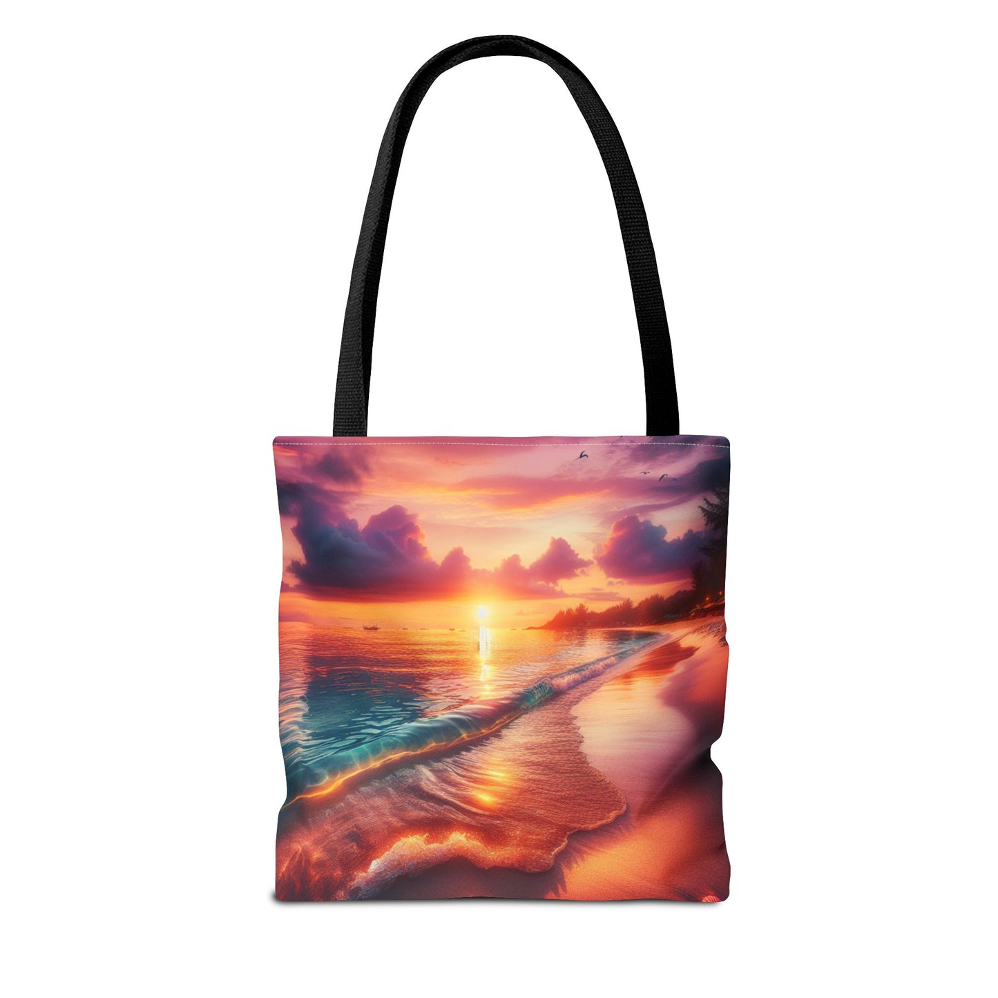 Sunset Beach Tote Bag - Perfect for Summer Outings and Travel