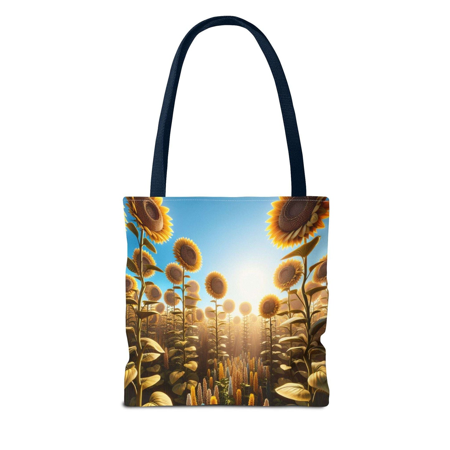 Sunflower Fields Tote Bag - Stylish & Eco-Friendly Transportation for Nature Lovers