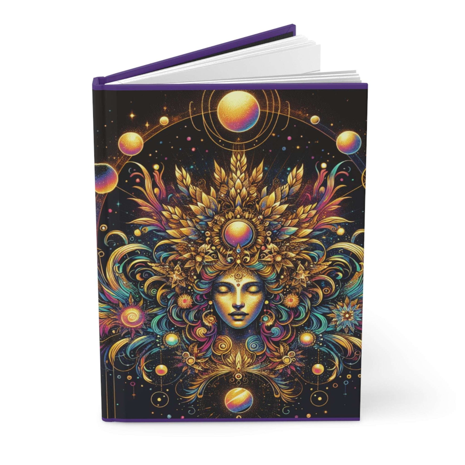 Cosmic Goddess Hardcover Journal - Inspirational Writing Notebook for Creative Minds