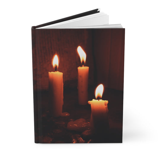 Serene Candles Hardcover Journal - Matte Finish for Introspection and Wellness