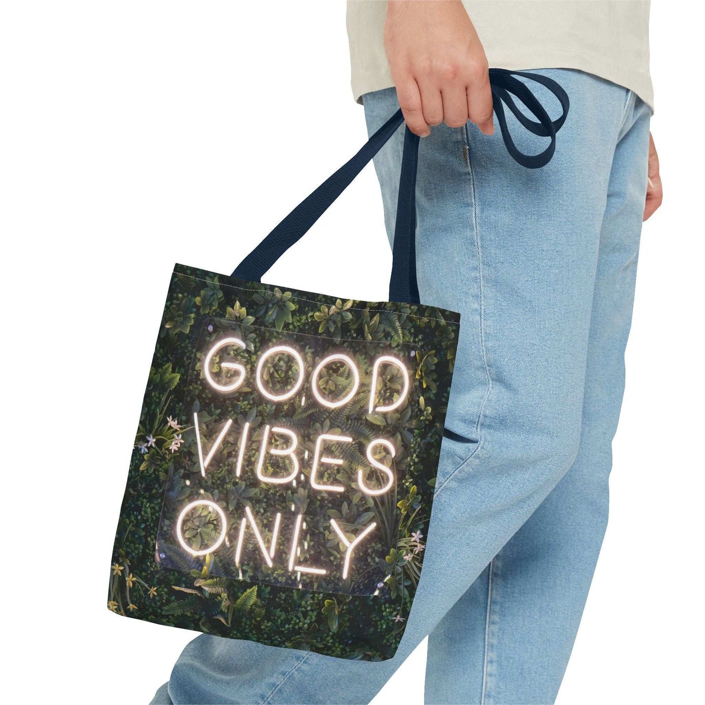 Good Vibes Only Tote Bag - Stylish Eco-Friendly Carryall for Positive Energy