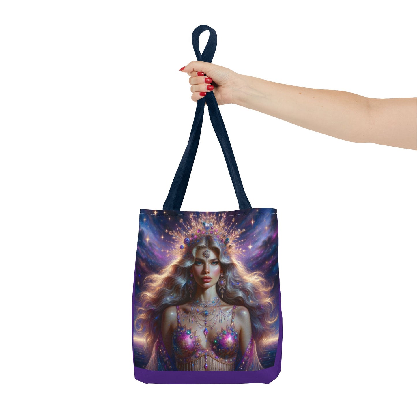 Bohemian Goddess Tote Bag - Colorful Magical Art Design