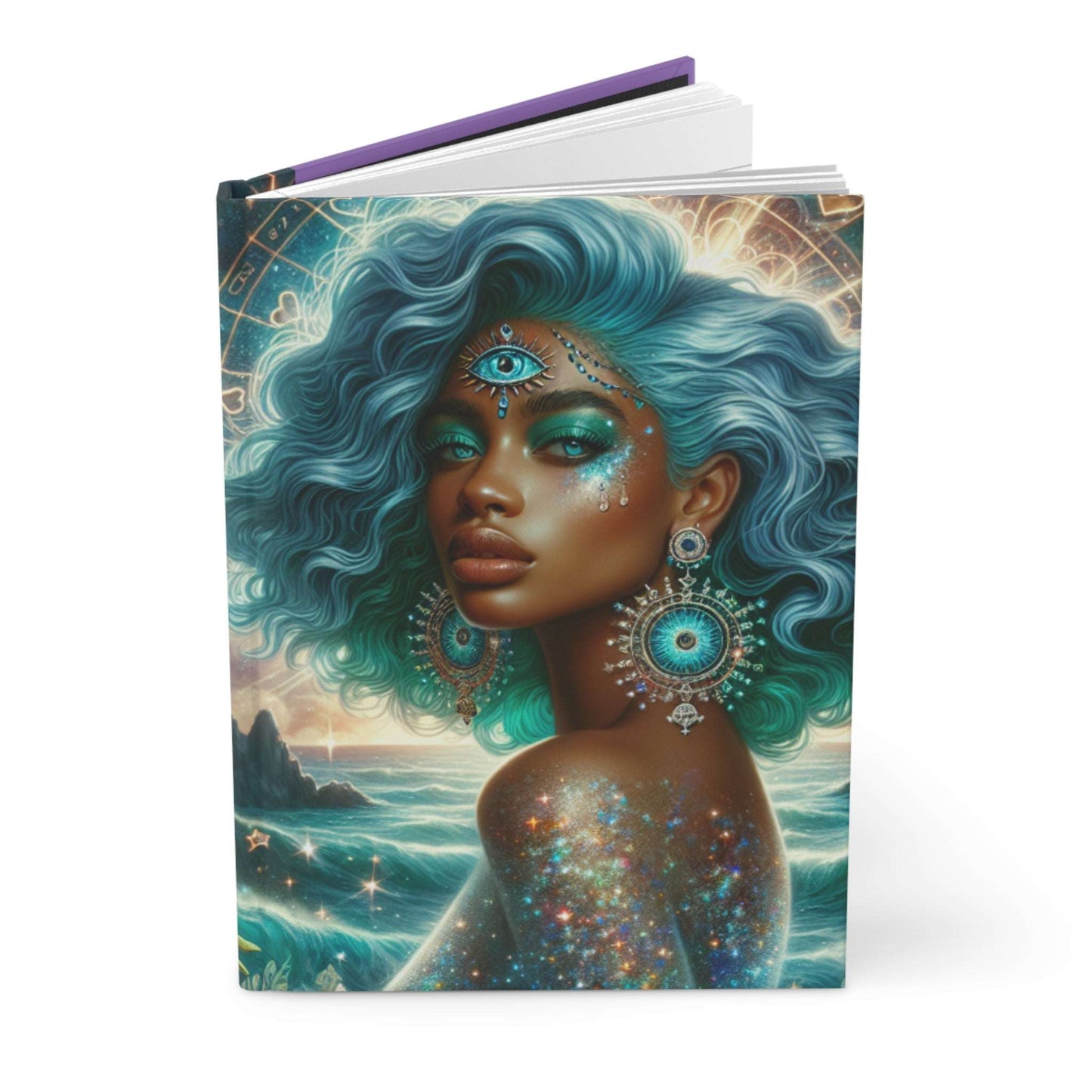 Cosmic Goddess Hardcover Journal - Inspirational & Artistic Design