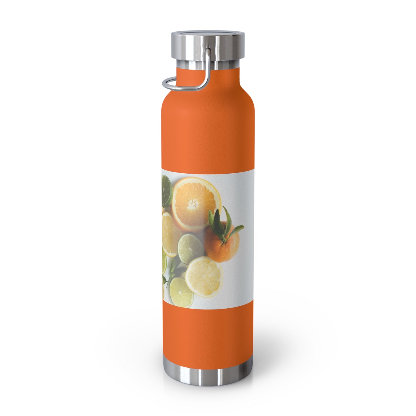 Citrus Splash Insulated Water Bottle - 22oz Copper Vacuum Flask