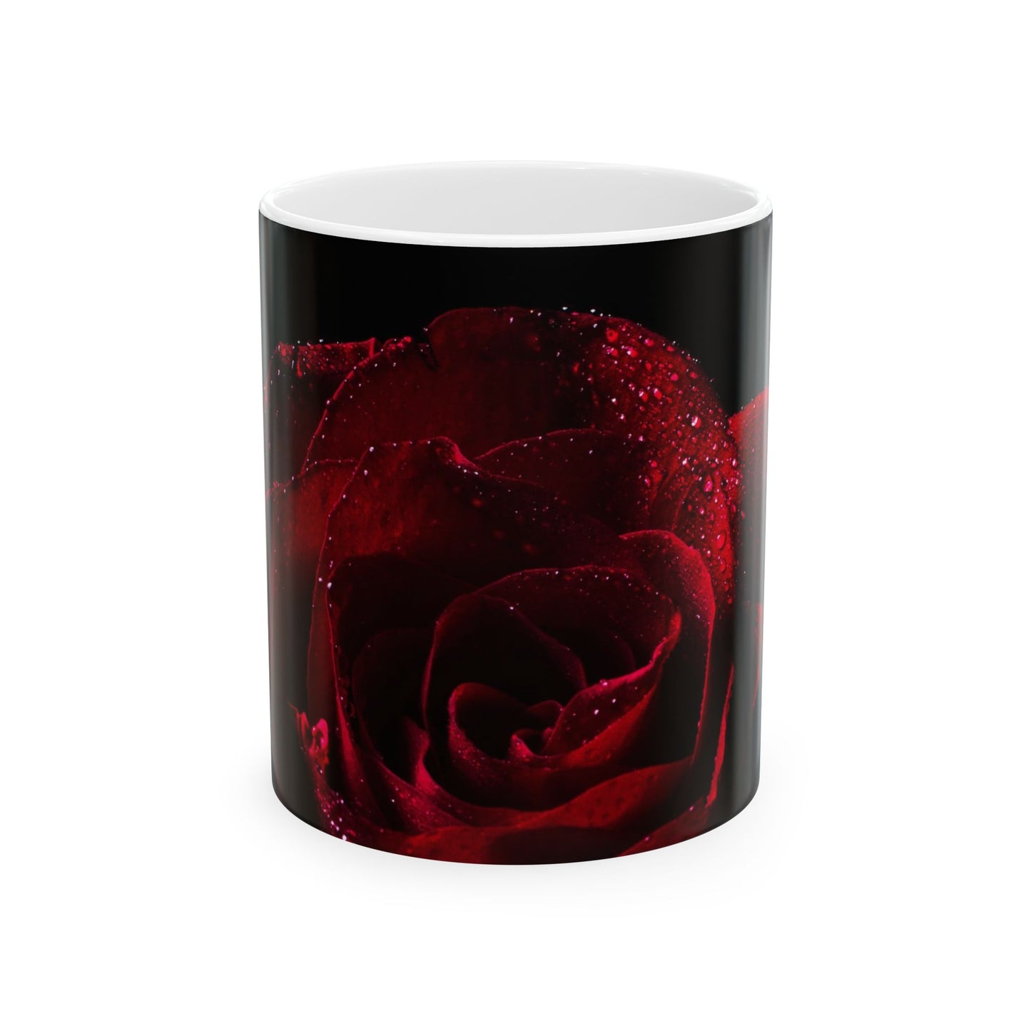 Elegant Rose Design Ceramic Mug – Perfect Gift for Romantic Occasions