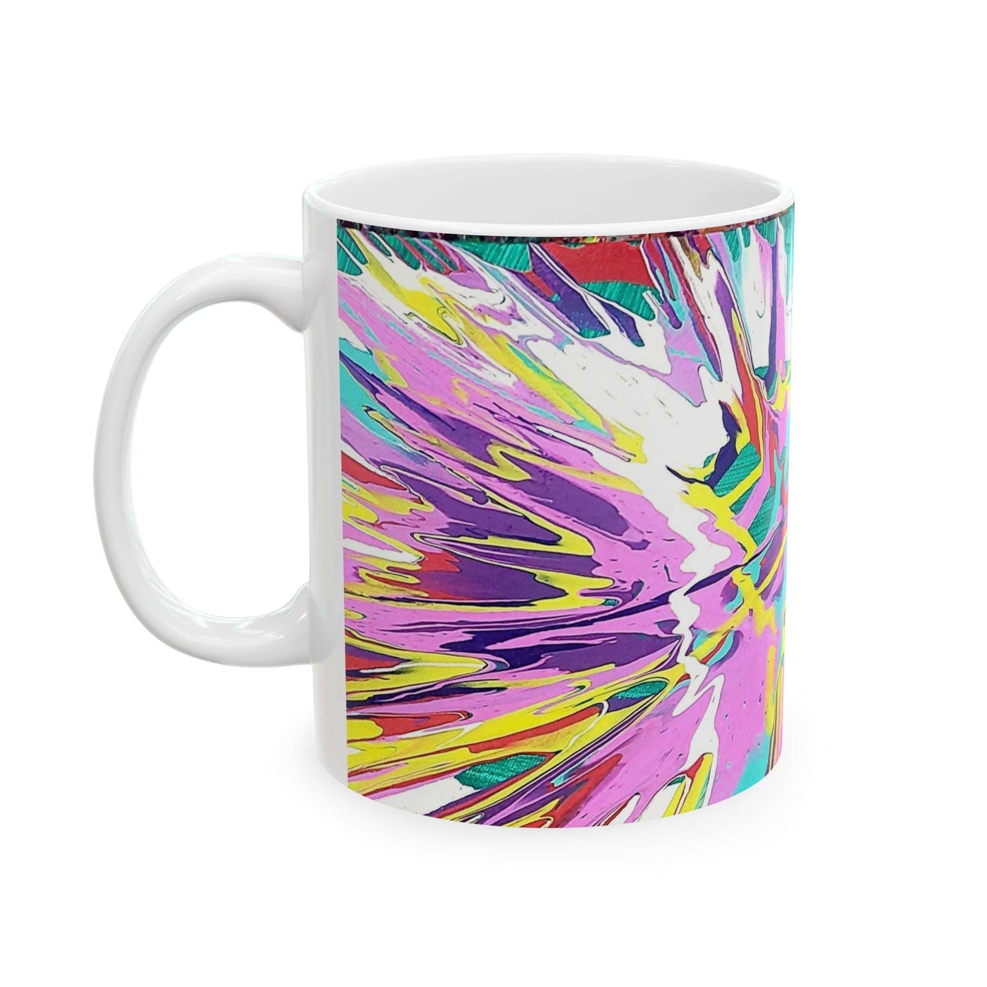 Colorful Abstract Ceramic Mug - Perfect for Coffee Lovers and Gifting