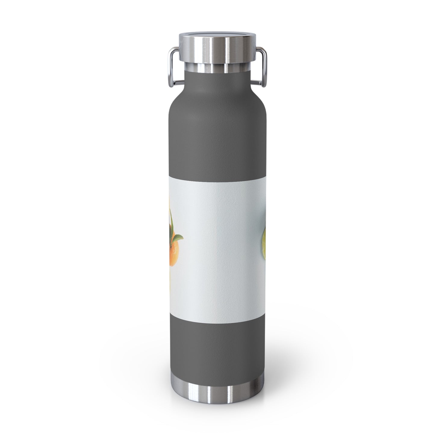 Citrus Splash Insulated Water Bottle - 22oz Copper Vacuum Flask