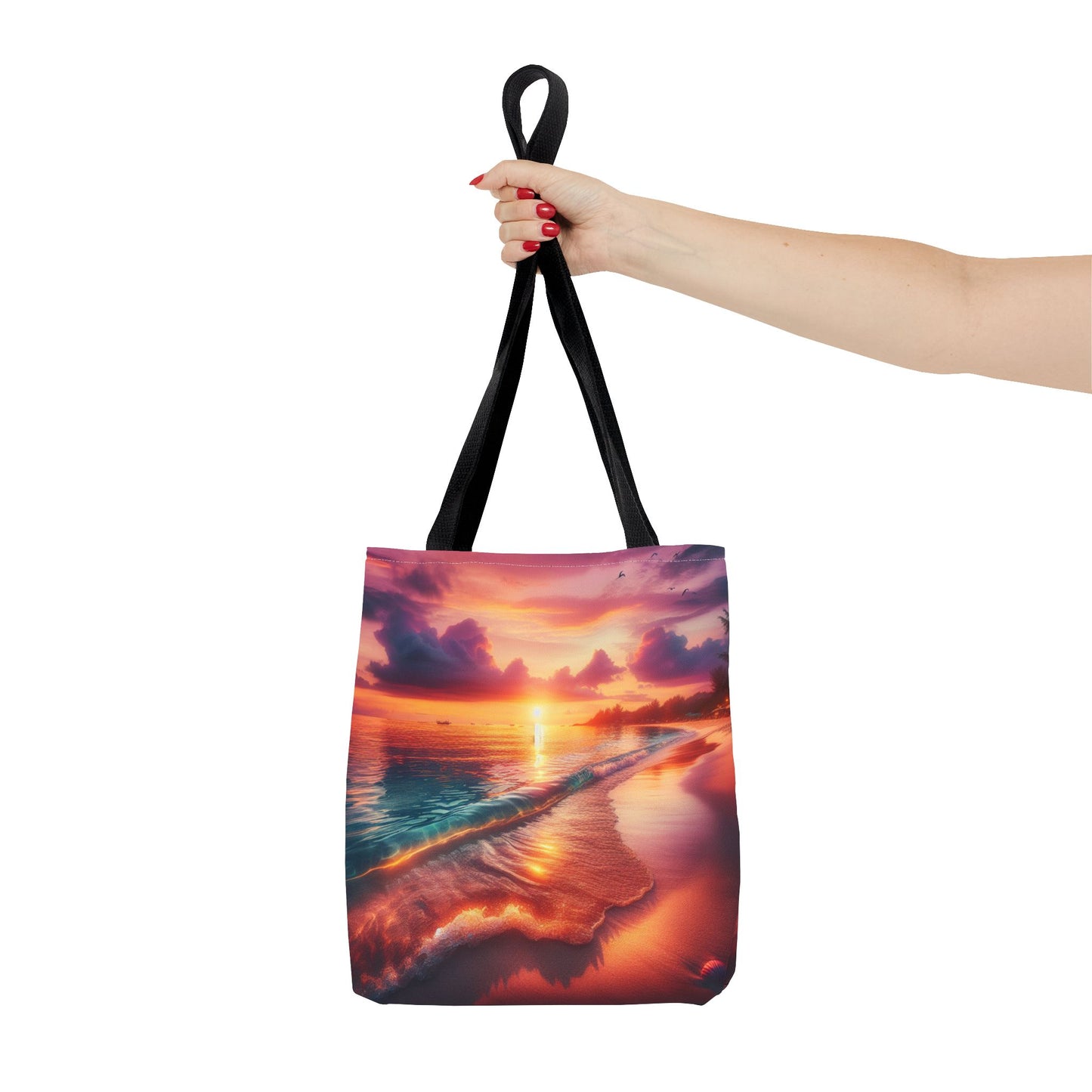 Sunset Beach Tote Bag - Perfect for Summer Outings and Travel