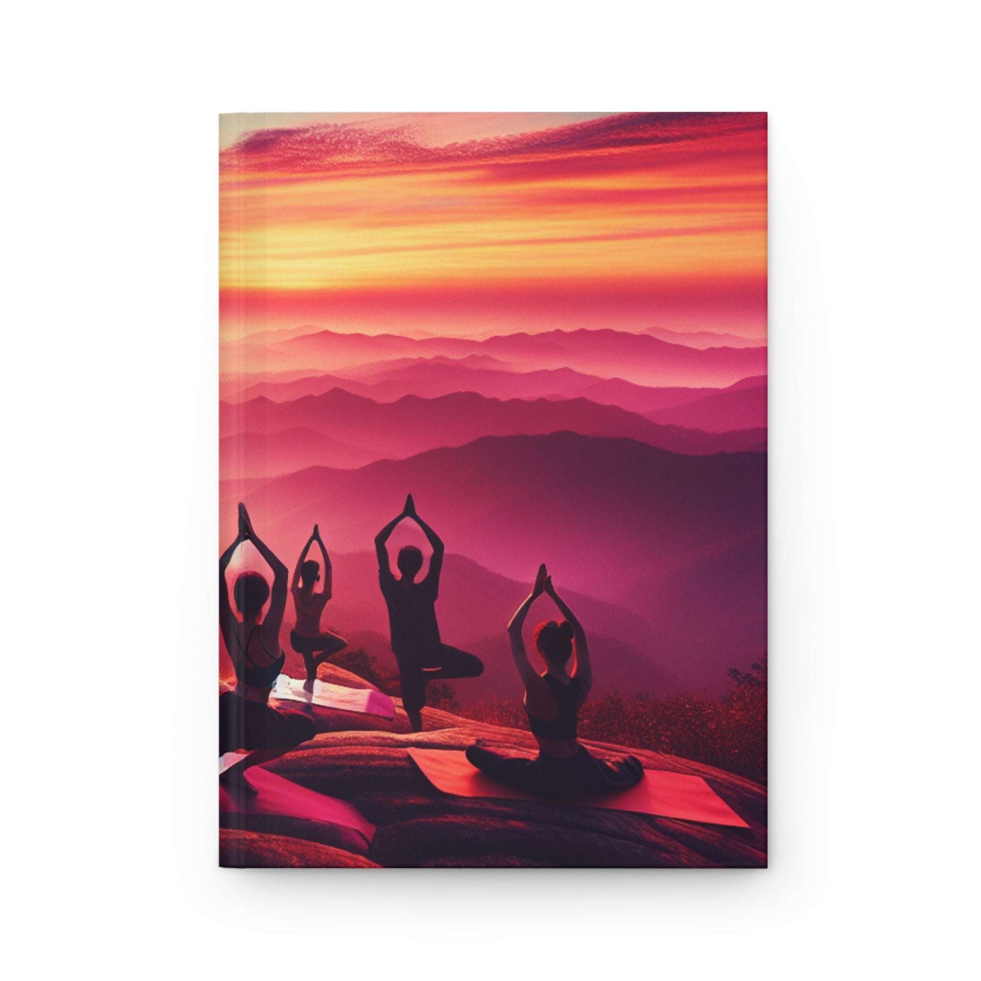 Serene Yoga Hardcover Journal - Inspirational Sunset Design for Mindfulness and Reflection