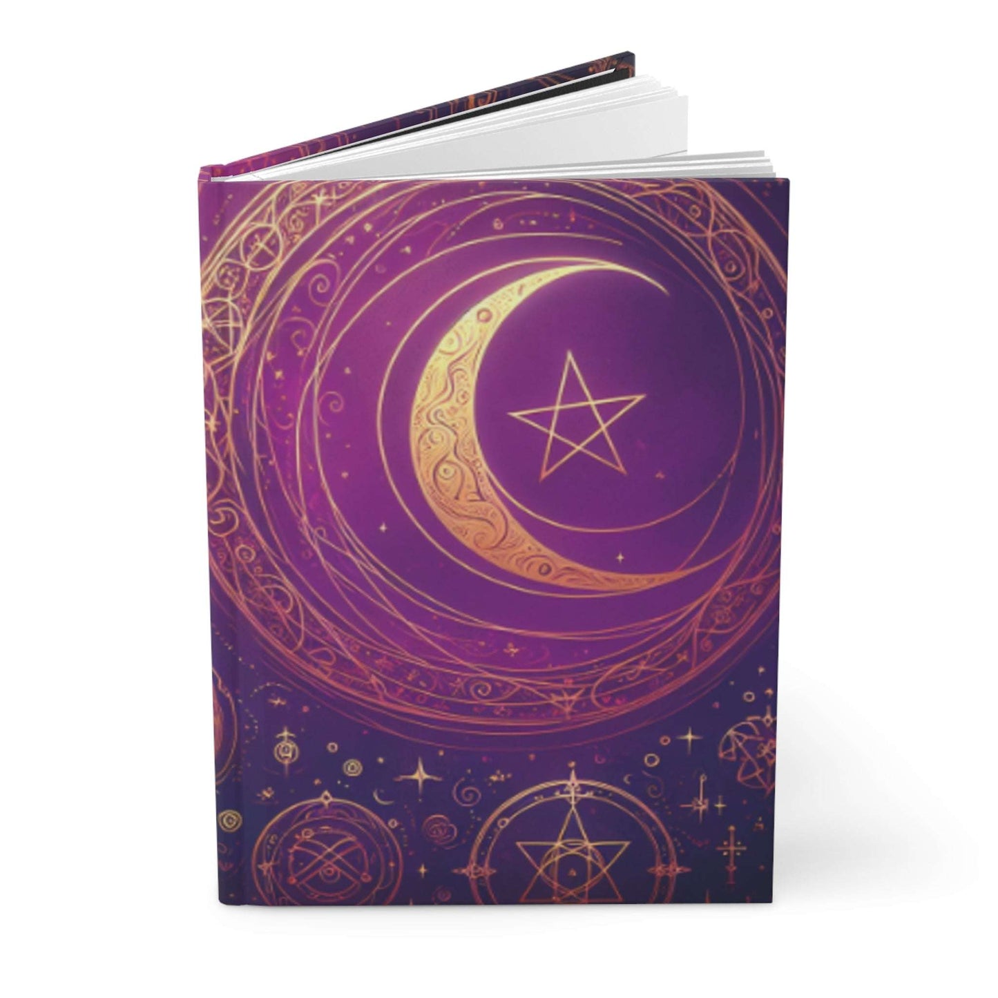 Mystical Moon and Stars Hardcover Journal – Perfect for Dreamers and Creatives