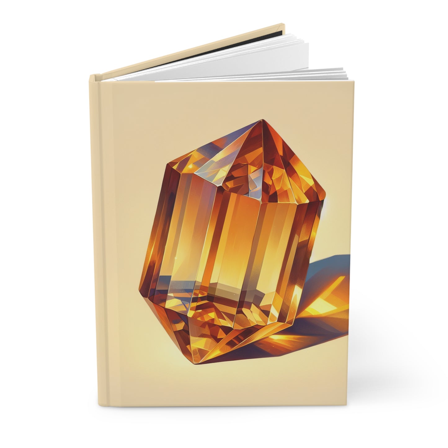 Crystal-Inspired Hardcover Journal - Matte Finish