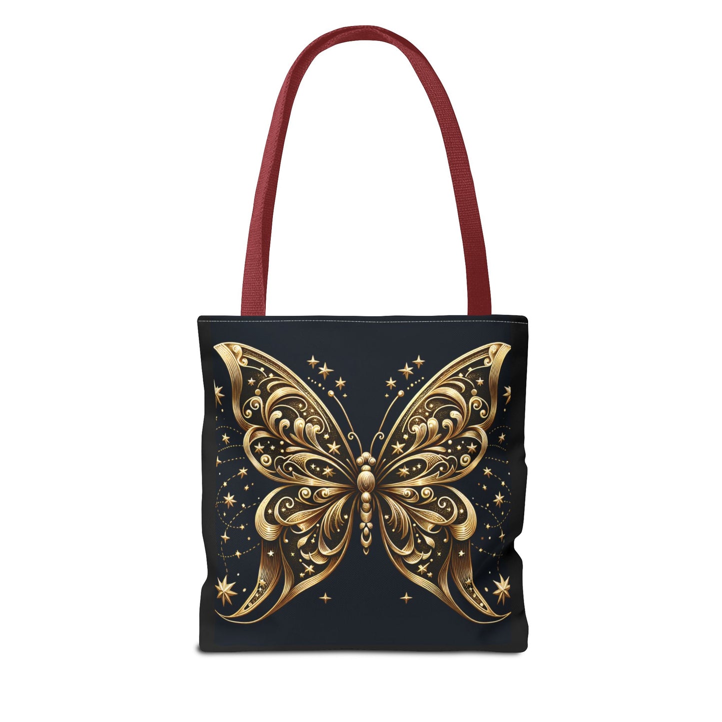 Elegant Golden Butterfly Tote Bag - Perfect for Nature Lovers and Everyday Use