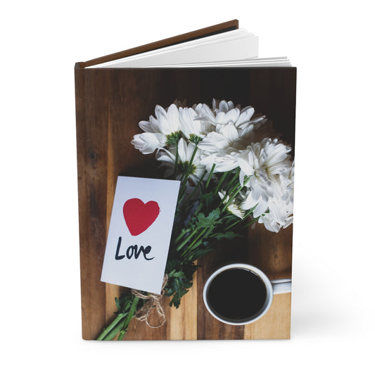 Love-Themed Hardcover Journal for Personal Reflection and Gift Giving