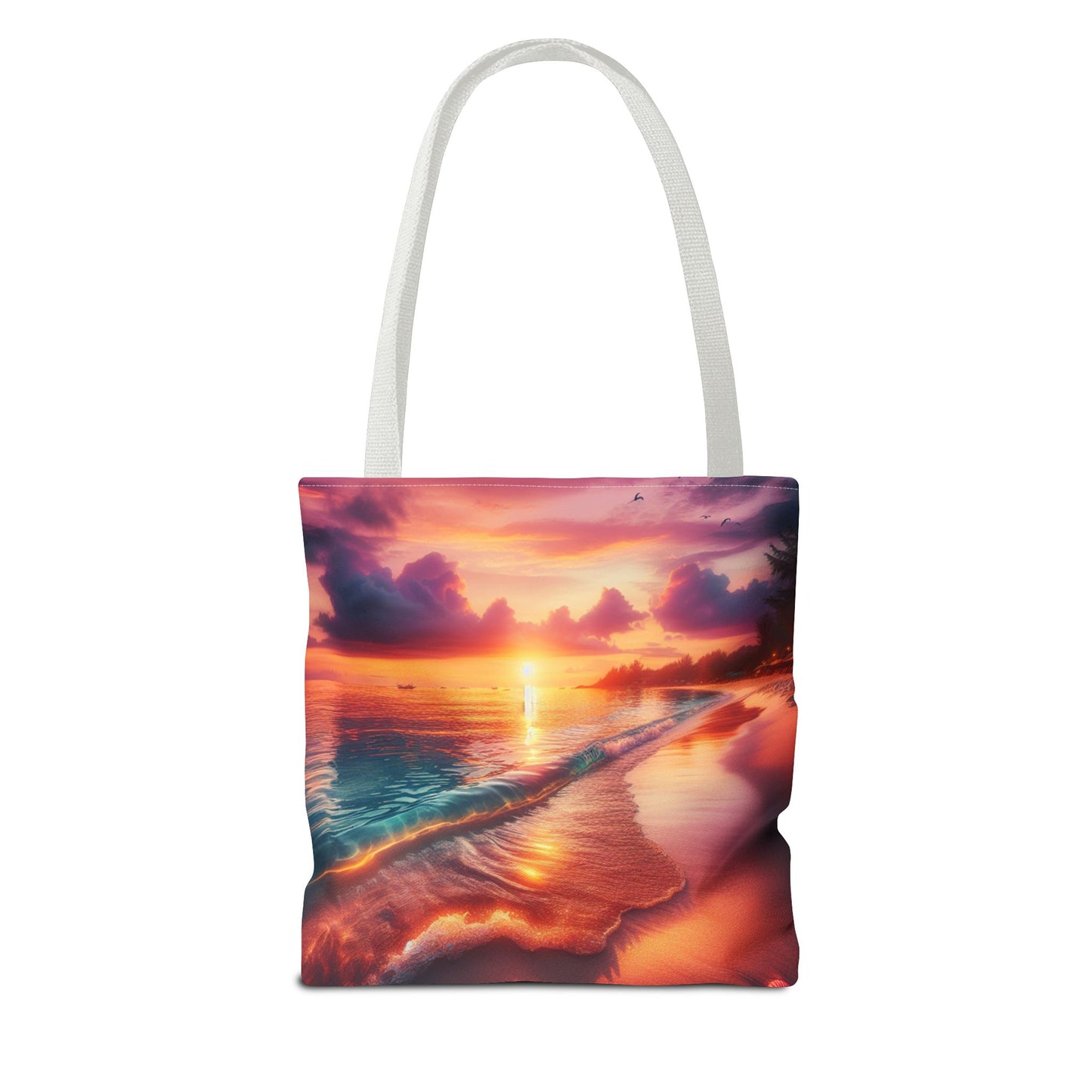 Sunset Beach Tote Bag - Perfect for Summer Outings and Travel