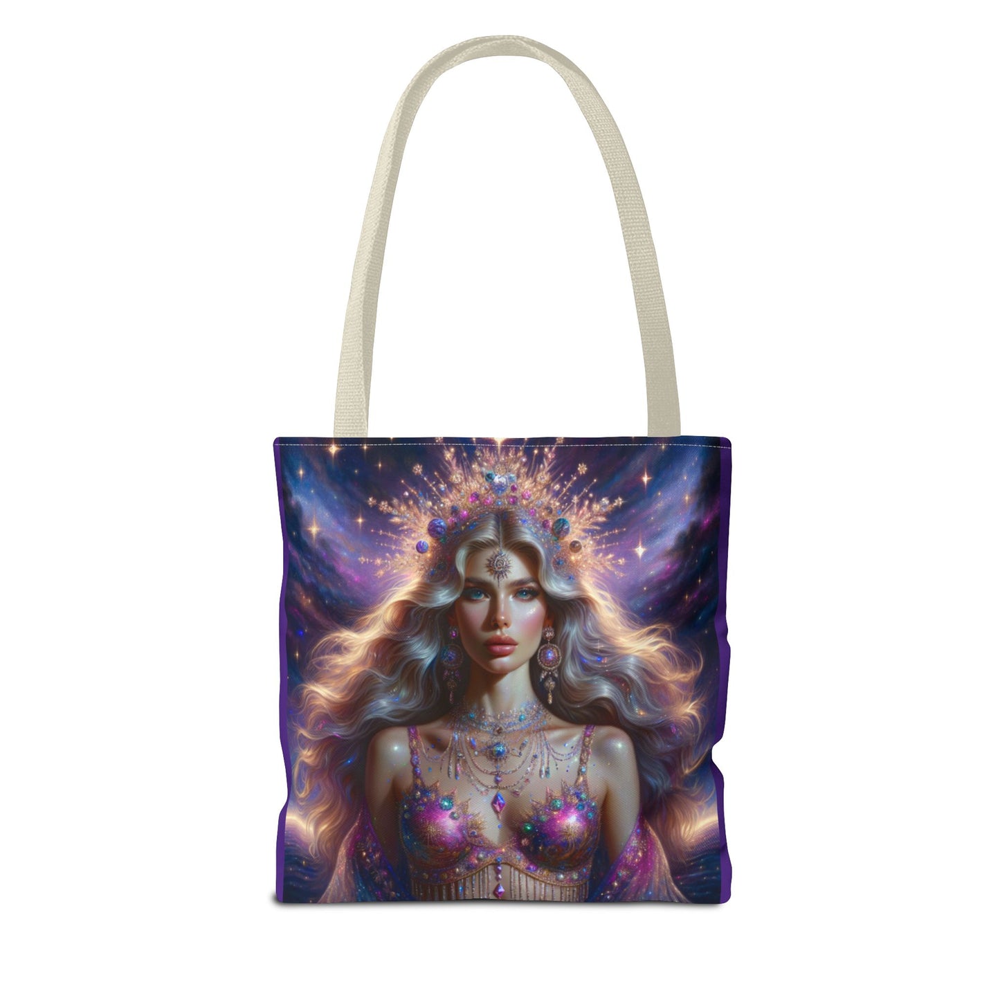 Bohemian Goddess Tote Bag - Colorful Magical Art Design