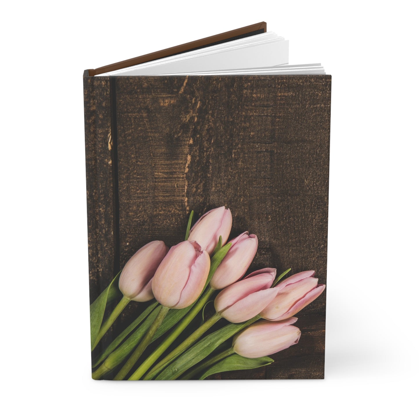 Elegant Floral Hardcover Journal - Matte Finish for Note-taking and Journaling