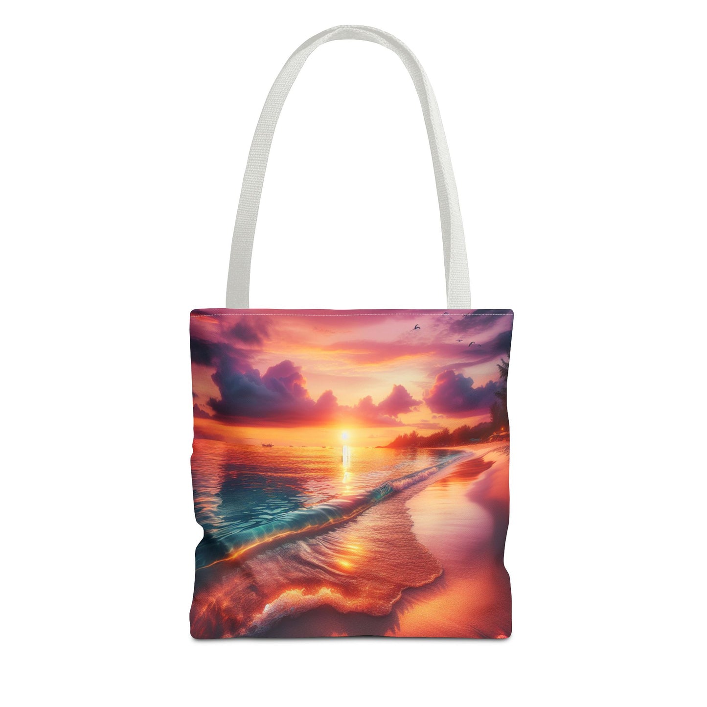 Sunset Beach Tote Bag - Perfect for Summer Outings and Travel