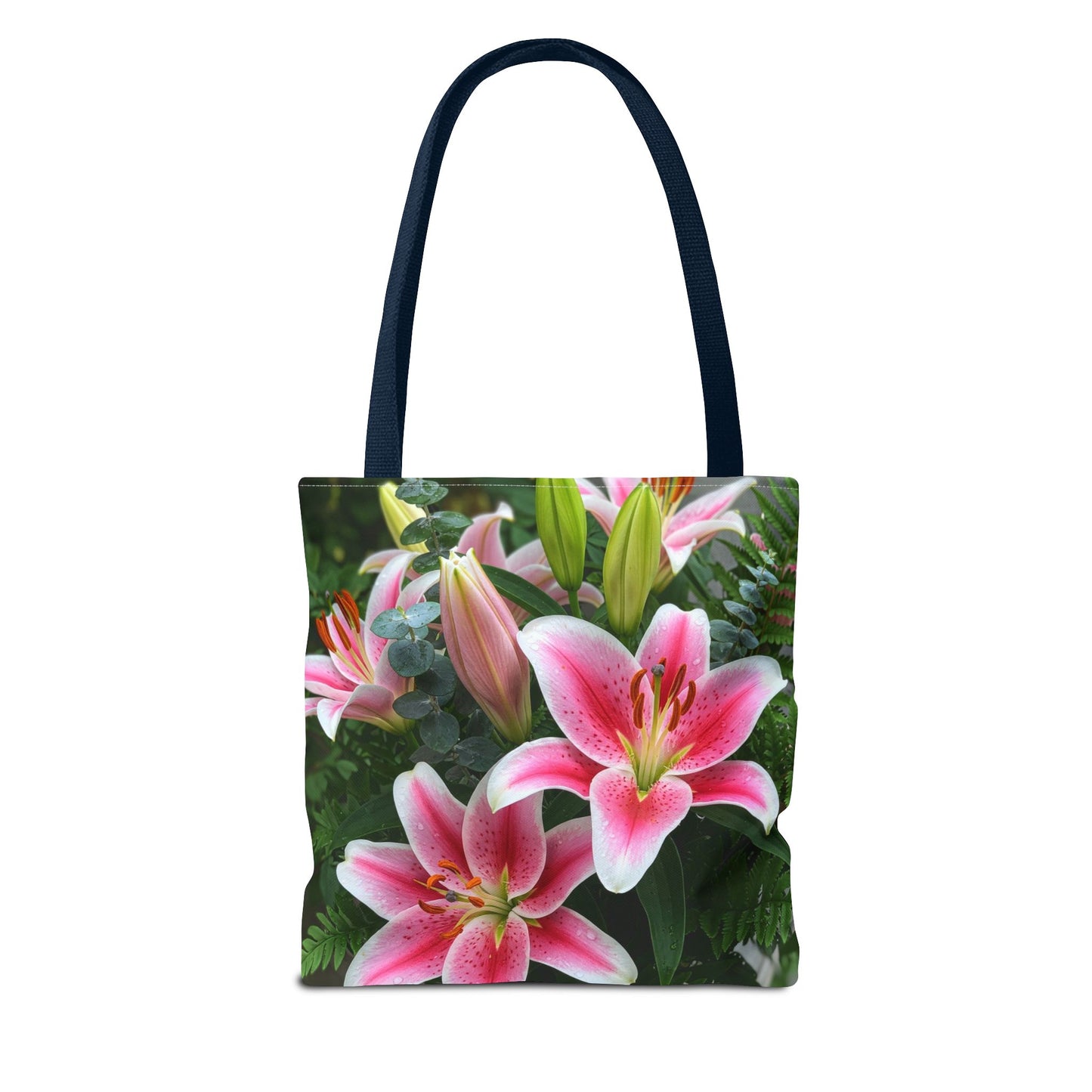 Vibrant Lily Floral Tote Bag - Perfect for Spring and Summer Outings