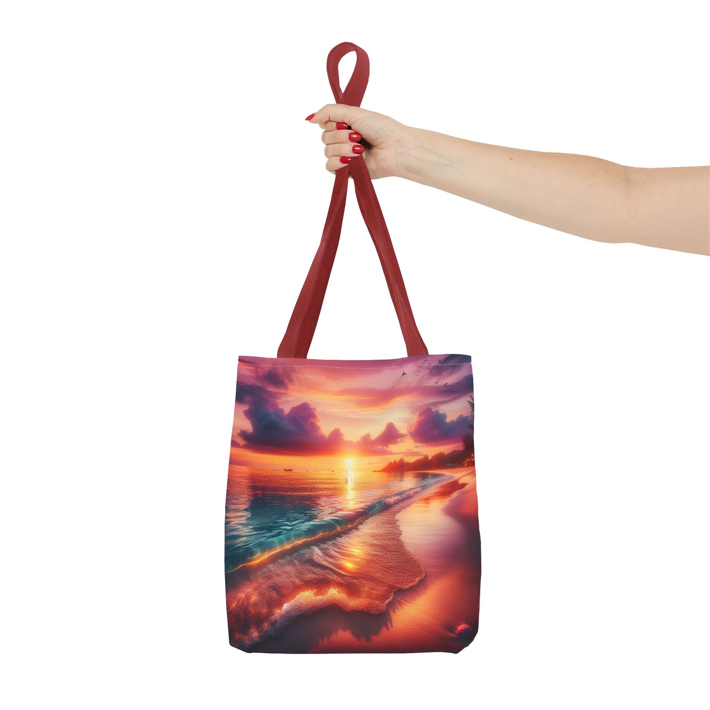 Sunset Beach Tote Bag - Perfect for Summer Outings and Travel