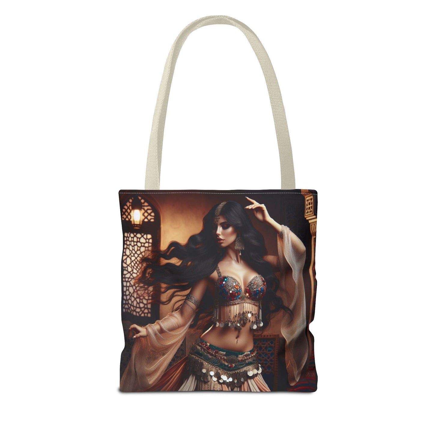 Bohemian Belly Dance Tote Bag - Stylish and Artistic Carryall for Festival Lovers