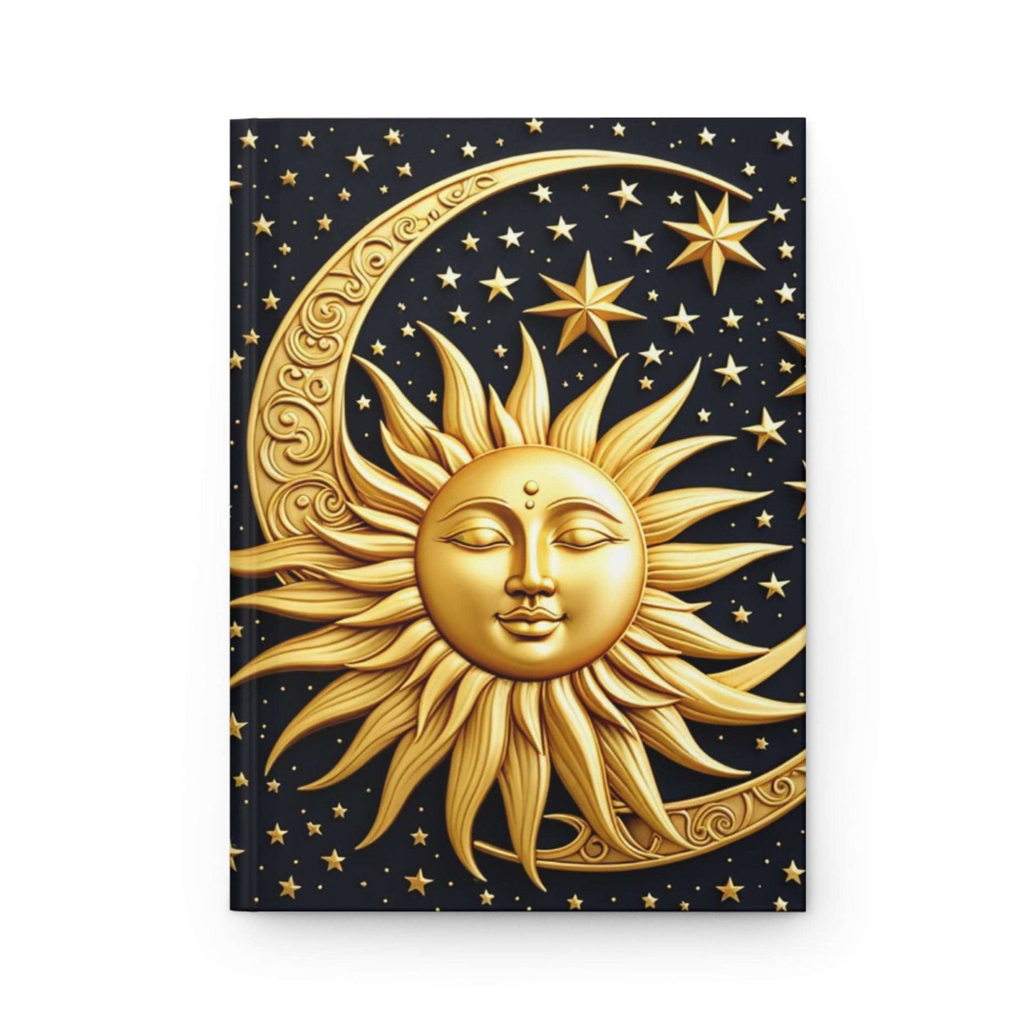 Celestial Dreams Hardcover Journal - Sun & Moon Design