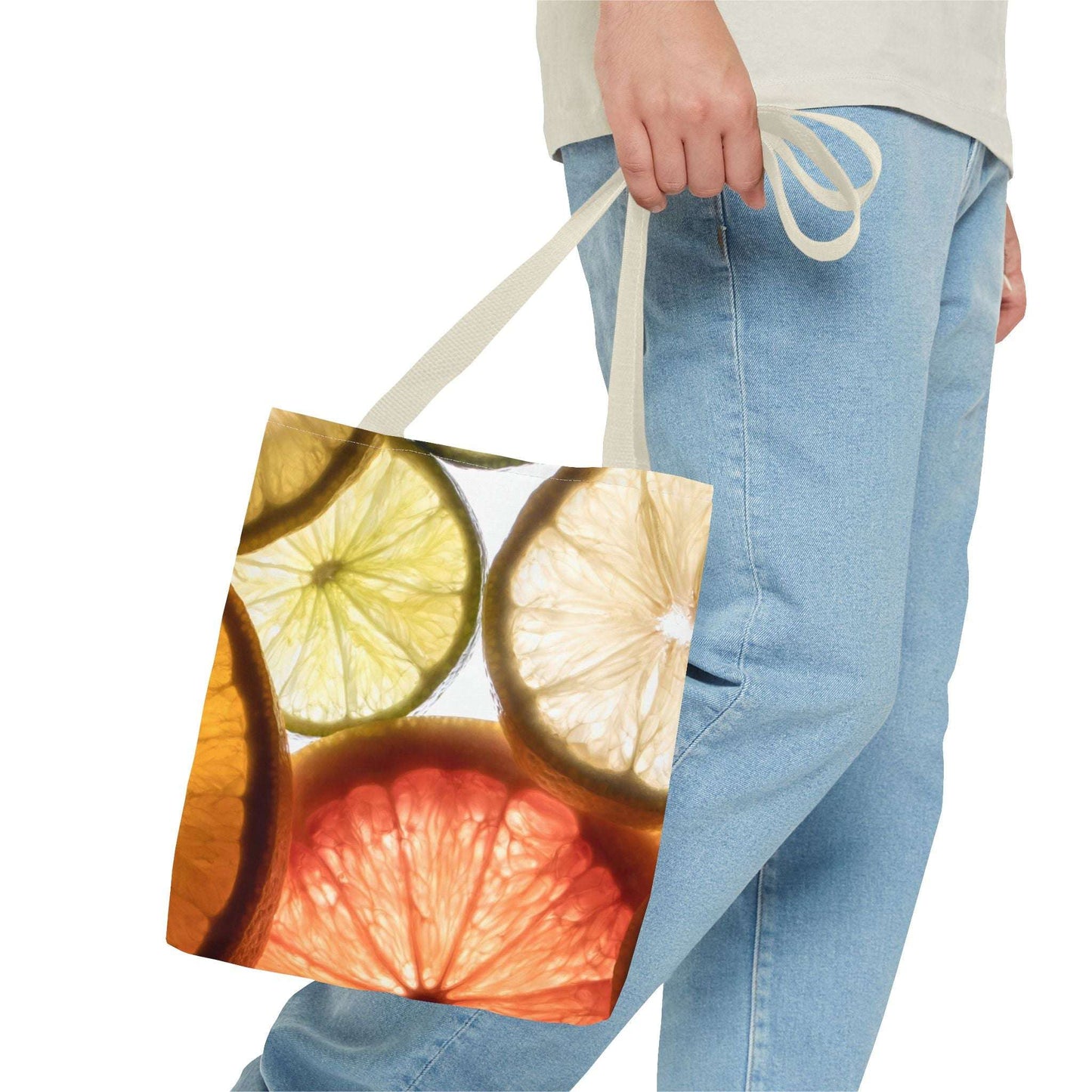 Colorful Citrus Fruits Tote Bag - Eco-Friendly Shopping Tote for Fruit Lovers