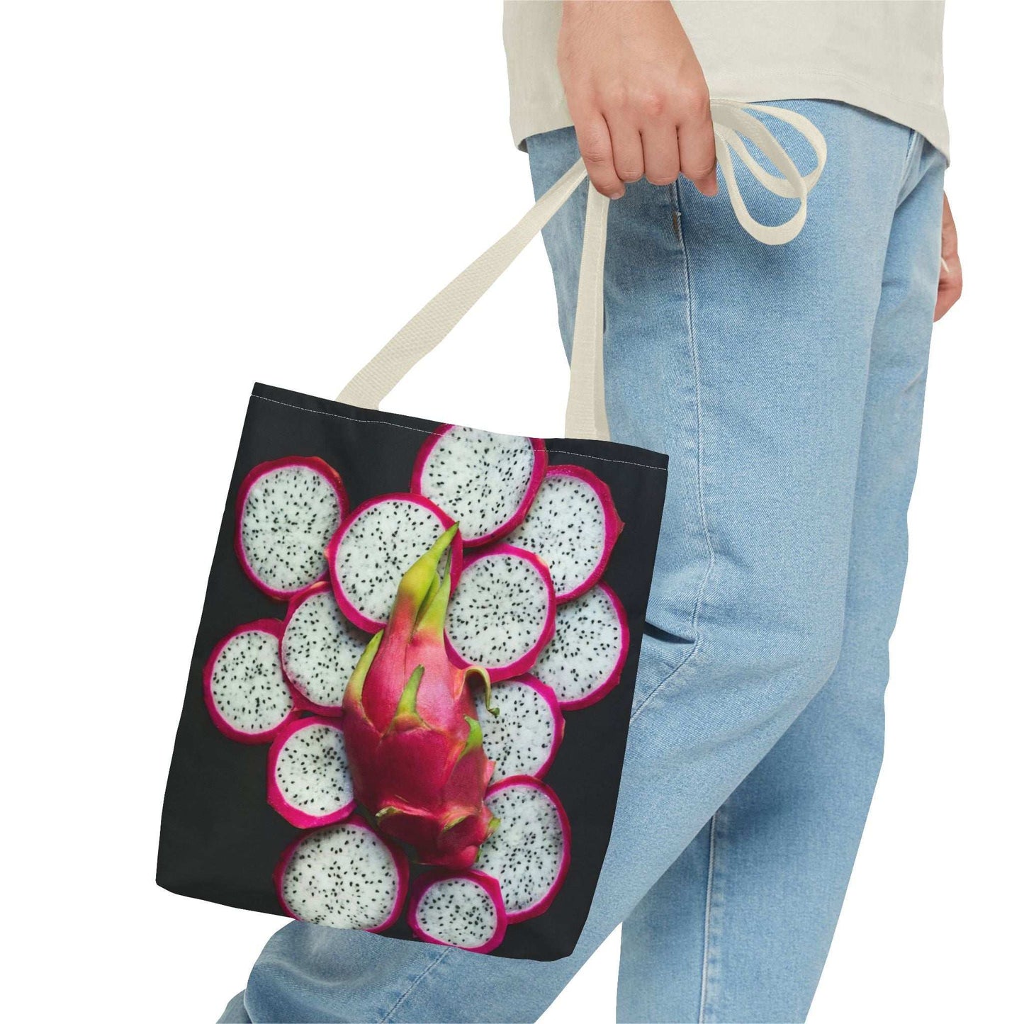 Vibrant Dragon Fruit Tote Bag | Eco-Friendly Shopping Bag