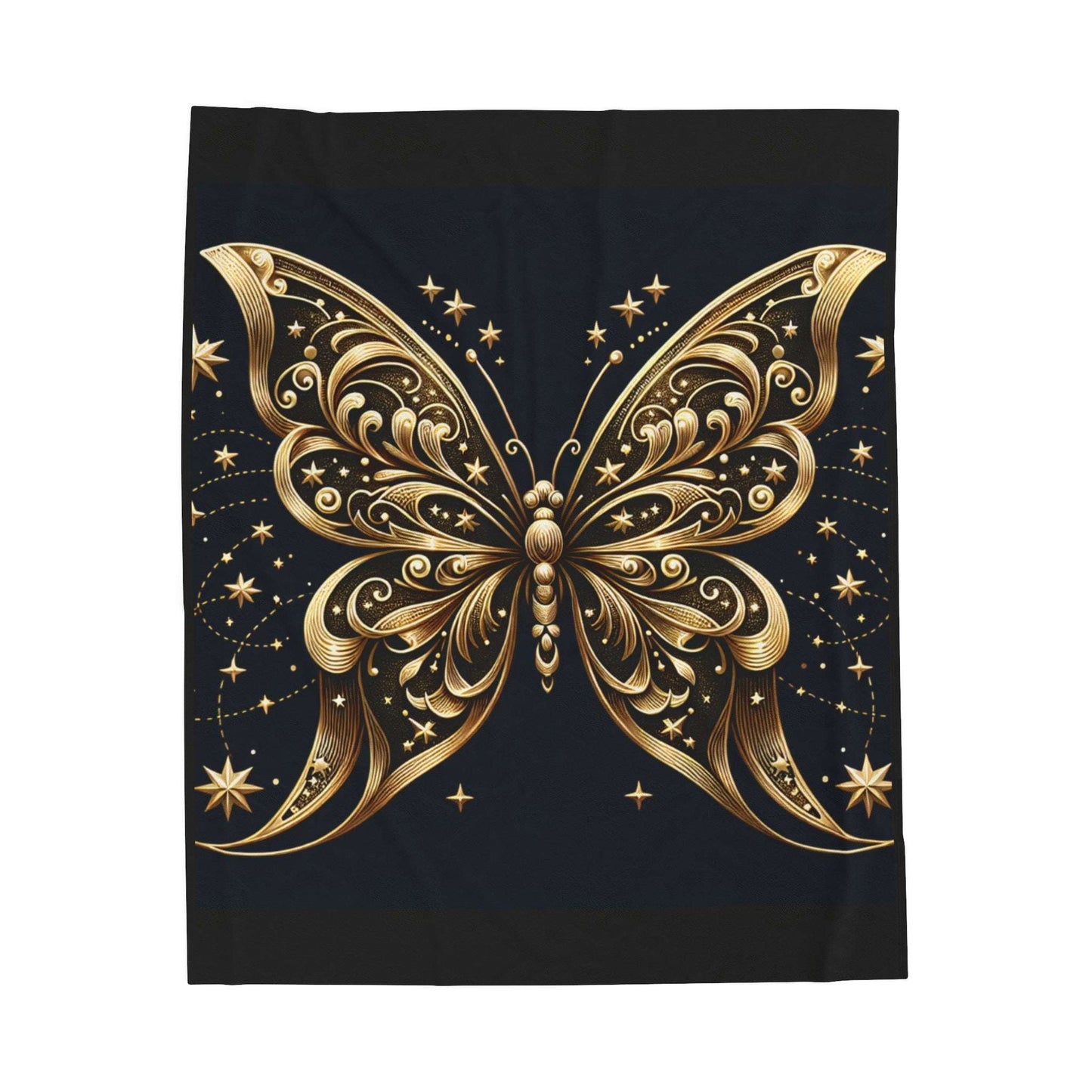 Luxurious Butterfly Pattern Velveteen Plush Blanket - Cozy Home Decor Gift