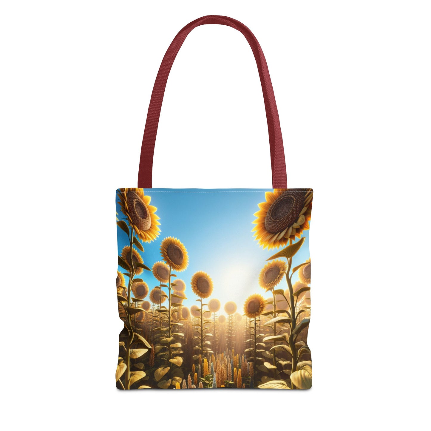 Sunflower Fields Tote Bag - Stylish & Eco-Friendly Transportation for Nature Lovers