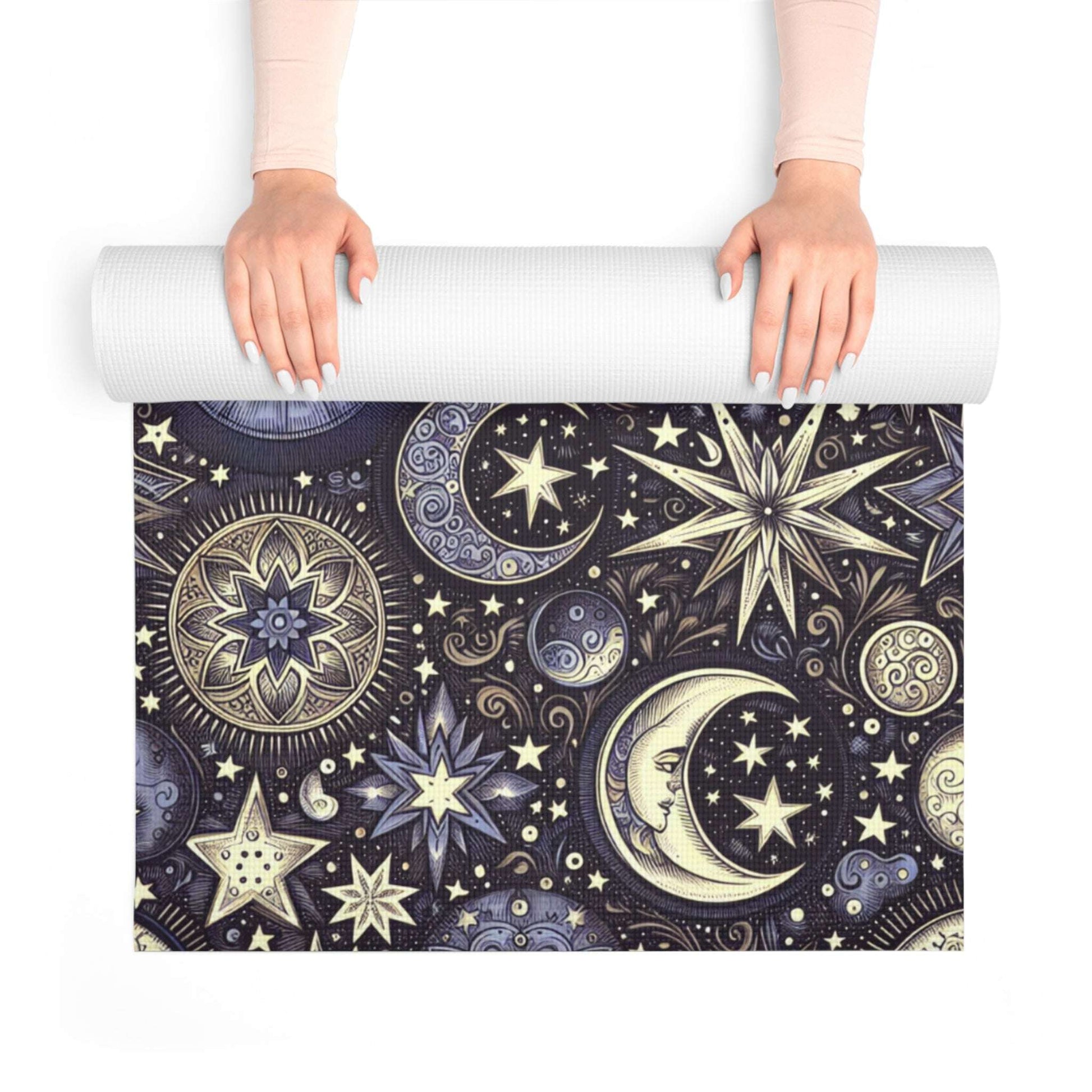 Cosmic Starry Foam Yoga Mat - Non-Slip Exercise Mat for Mindful Practice